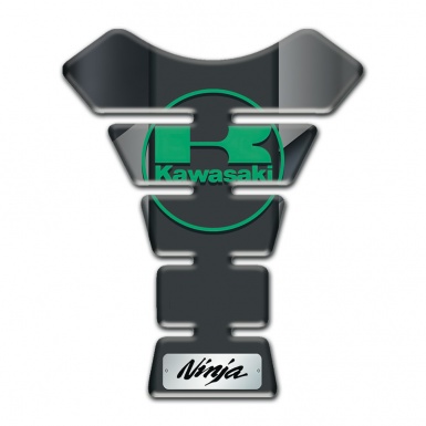 Kawasaki Tank Protector Gray Diagonal Tape Design 