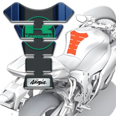 Kawasaki Tank Fuse Dark Blue Details Design Ninja Edition 