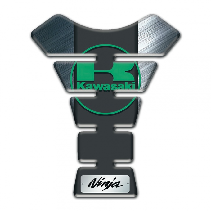Kawasaki Tank Pad Protector Matte Design Base Green Logo 