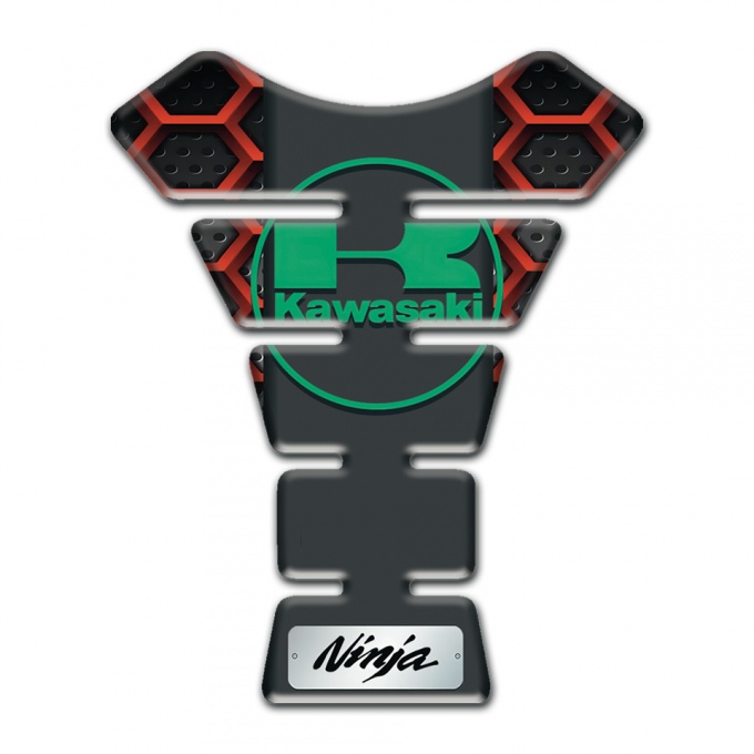 Kawasaki Tank Fuse Hexagons Figures base Green Logo 