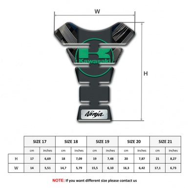 Kawasaki Tank Protector Crossed Belts Design Ninja Edition 
