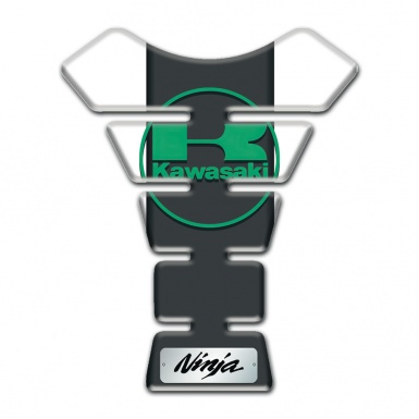 Kawasaki Tank Fuse White Base with Black central panel 