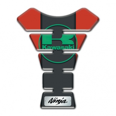 Kawasaki Tank Protector Red Base Green logo 