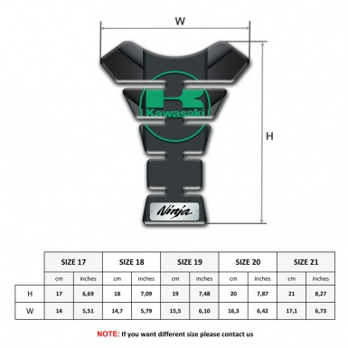 Kawasaki Tank Protector Ninja Model Dark Edition 