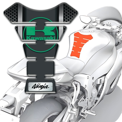 Kawasaki Tank Guard Pads Stylish Ninja Model 