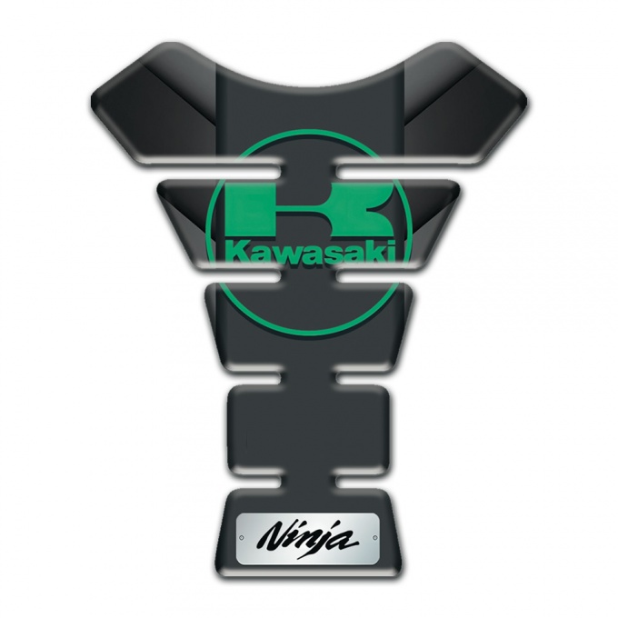 Kawasaki Tank Protector Ninja Edition Green Logo Design 