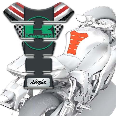 Kawasaki Tank Pad Protector Silicone Sticker High End Vision 