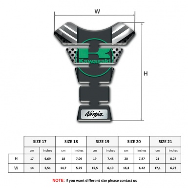 Kawasaki Tank Pad Protector High End Vision 
