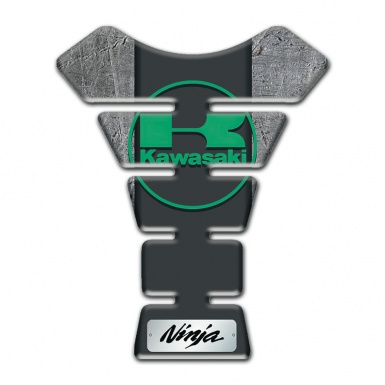 Kawasaki Tank Pad Protector Stone Effect Base Green Logo 