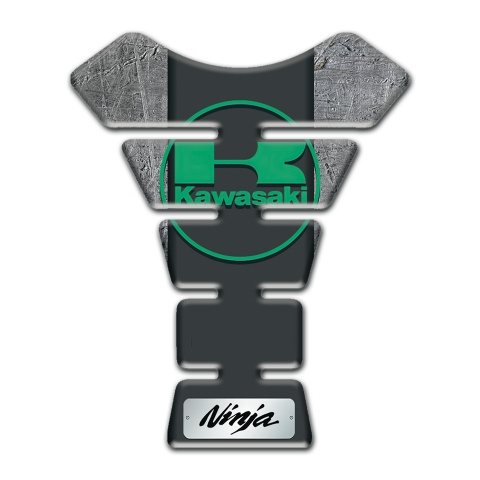 Kawasaki Tank Pad Protector Stone Effect Base Green Logo 