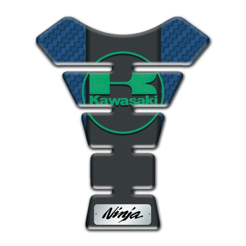 Kawasaki Tank Pad Protector Navy Blue Carbon Edition Ninja Model 