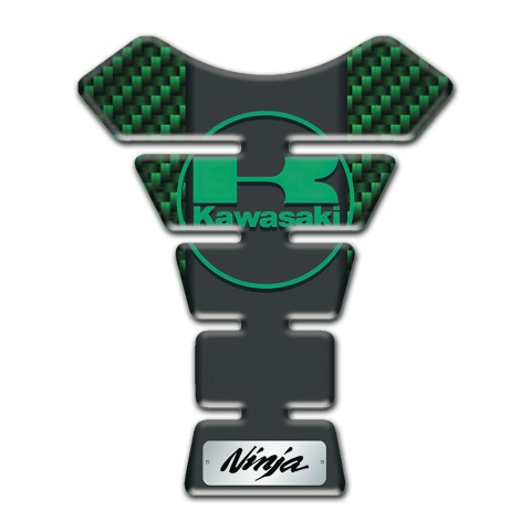 Kawasaki Tank Protector Green Carbon Edition Ninja Style 