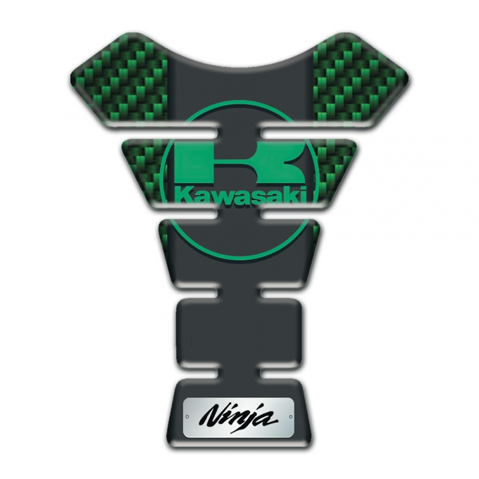 Kawasaki Tank Protector Green Carbon Edition Ninja Style 