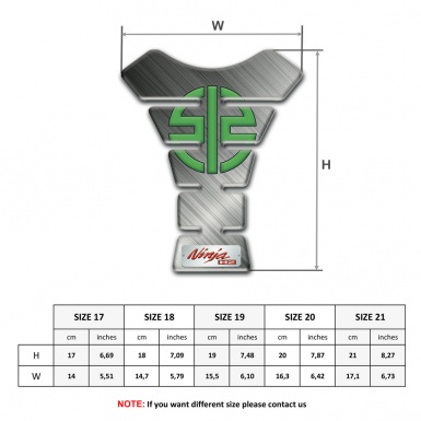 Kawasaki Tank Pad Protector Ninja Edition Matte Design 
