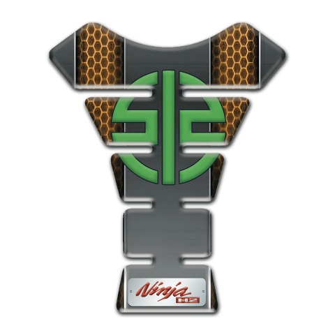 Kawasaki Tank Protector Copper Motive base Green Symbol Logo 