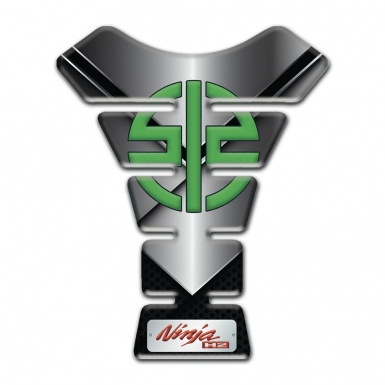 Kawasaki Tank Pad Protector Metal erffect Style 