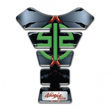 Kawasaki Tank Fuse Torn Base Effect Green Symbol Logo 