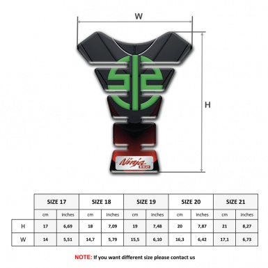 Kawasaki Tank Pad Protector Ninja Model Stylish Type 