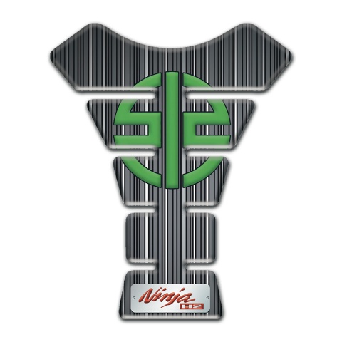 Kawasaki Tank Fuse Gray with White Stripes Style Ninja Edition 