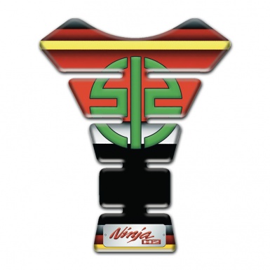 Kawasaki Tank Pad Motorbike Multicolored Style Ninja Model 