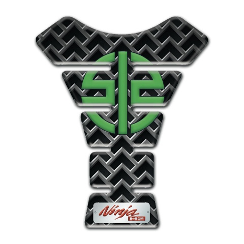 Kawasaki Tank Pad Protector Grid Effect Ninja Version 