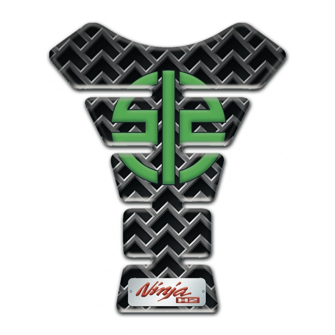 Kawasaki Tank Pad Protector Grid Effect Ninja Version 