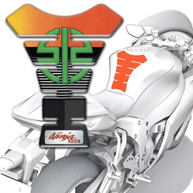 Kawasaki Tank Pad Protector Silicone Sticker Racing Edition Ninja Model 