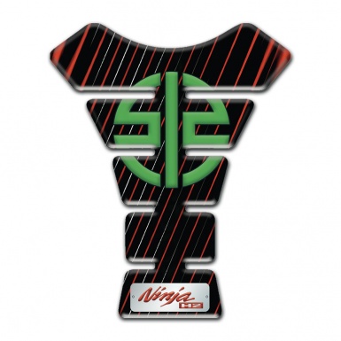 Kawasaki Tank Protector Black Base with Vertikal Stripes Version 