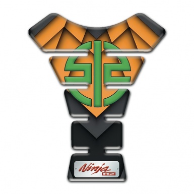 Kawasaki Tank Protector Orange Parts Base Ninja H2 Style 