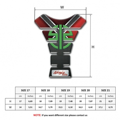 Kawasaki Tank Fuse High-Quality  Silicone Sticker Ninja H2 Version 