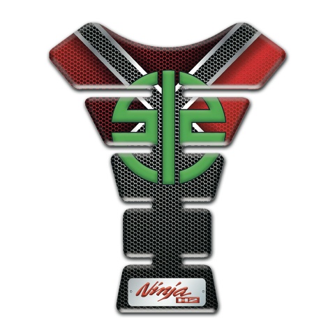 Kawasaki Tank Fuse High-Quality  Silicone Sticker Ninja H2 Version 