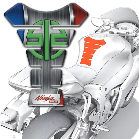 Kawasaki Tank Pad Motorbike Premium Quality Model 
