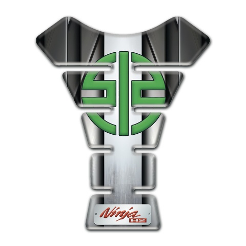 Kawasaki Tank Guard Pads Ninja H2 Style Metal Panel effect Base 