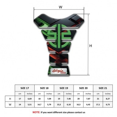 Kawasaki Tank Pad Motorbike Amazing base Style Ninja H2 edition 