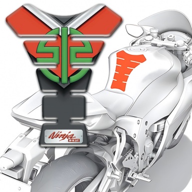 Kawasaki Tank Guard Pads Motorcycle Silicone Sticker Ninja H2 model 