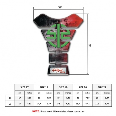 Kawasaki Tank Fuse Clouds Effect Base Green Logo 