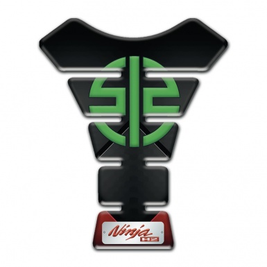 Kawasaki Tank Pad Motorbike dark Model with Green Logo 