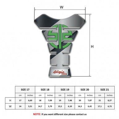 Kawasaki Tank Protector Gray Diagonal Decoration Ninja H2 Model 