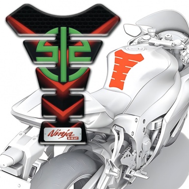 Kawasaki Tank Pad Protector Red Lights Design Ninja H2 Edition 