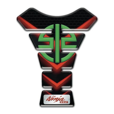 Kawasaki Tank Pad Protector Red Lights Design Ninja H2 Edition 