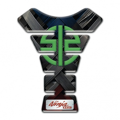 Kawasaki Tank Protector Ninja H2 Style Crossed Belts Design 