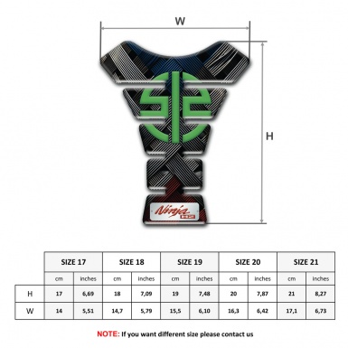 Kawasaki Tank Protector Ninja H2 Style Crossed Belts Design 