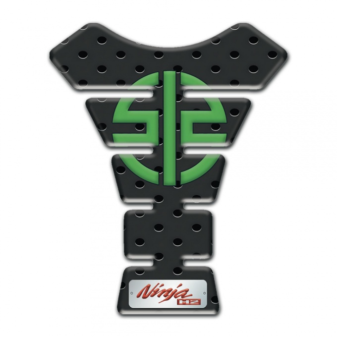 Kawasaki Tank Pad Protector Ninja H2 Edition Perforated Rubber Style 