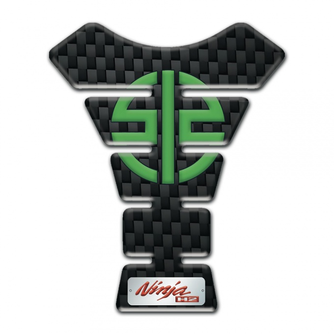 Kawasaki Tank Fuse Black Fibers Style Nija Edition 