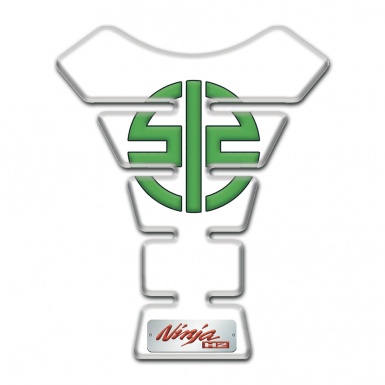 Kawasaki Tank Fuse White POrint Green Symbol Logo 