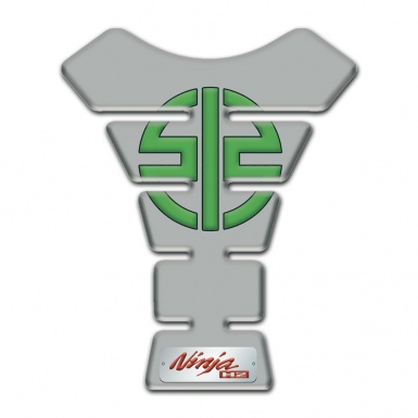 Kawasaki Tank Fuse Gray Print Green Logo Symbol