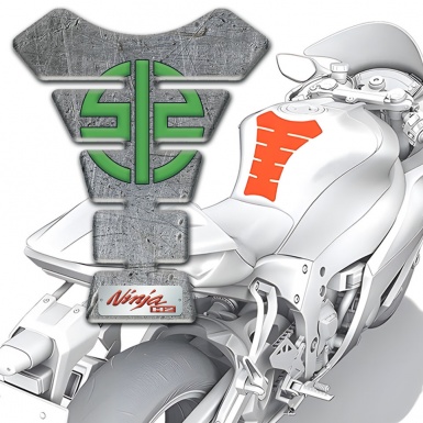 Kawasaki Tank Fuse Stone Effect Ninja H2 Design 