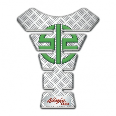 Kawasaki Tank Guard Pads Crossed Elements Design Green Logo Symbol