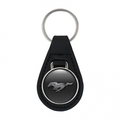 Ford Mustang Key Fob Leather Dark Carbon Chrome Edition