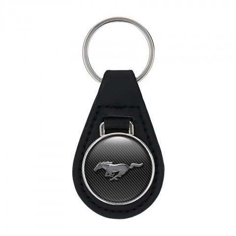 Ford Mustang Key Fob Leather Dark Carbon Chrome Edition